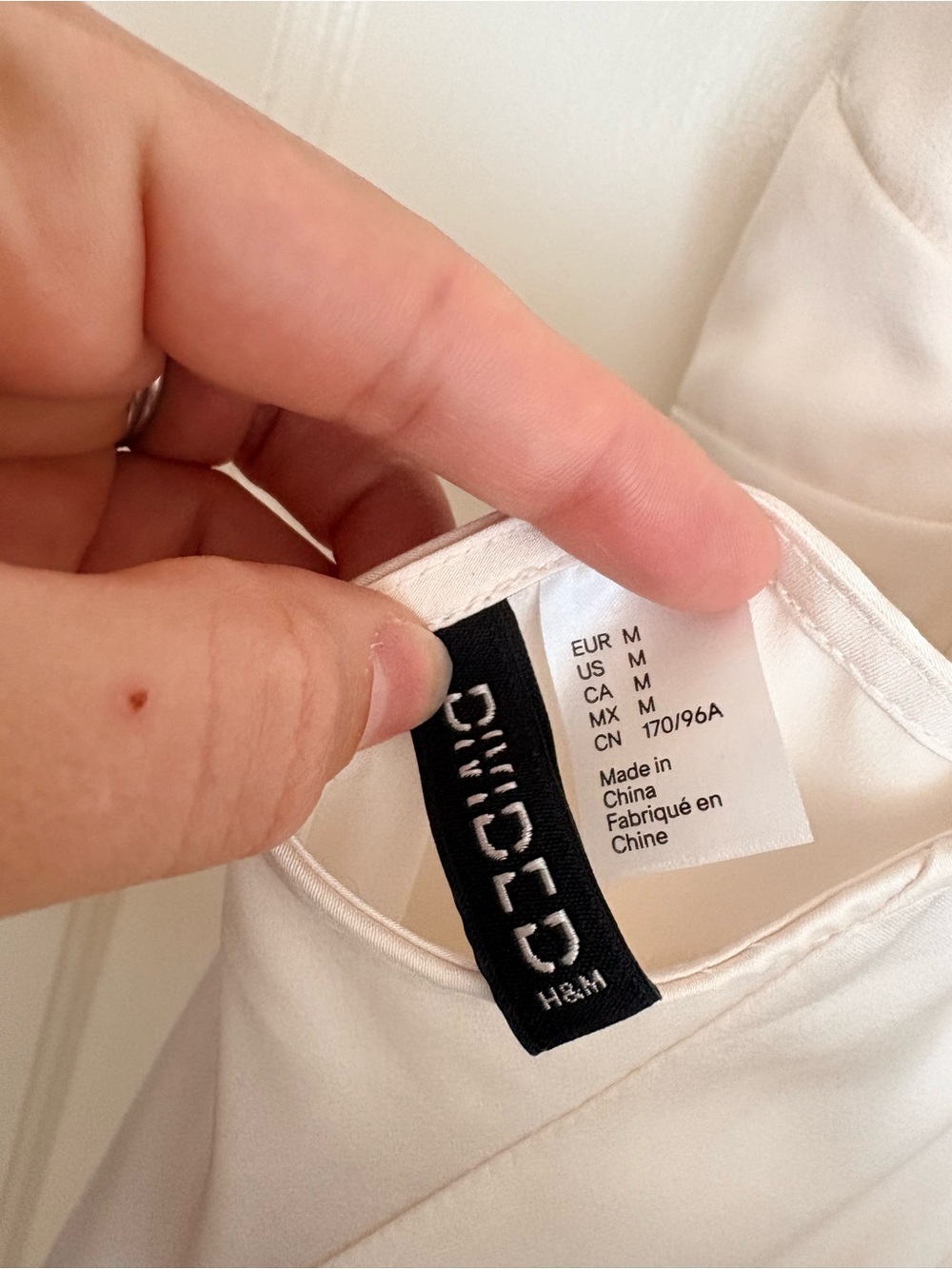 H&M Minimal White Slip Maxi Dress with slit - Picture 2 of 9